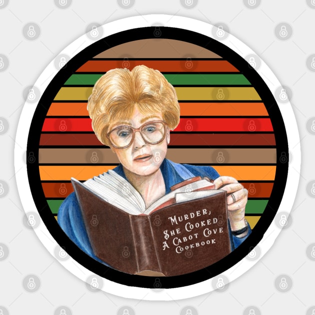 Retro Murder, She wrote Sticker by Hursed